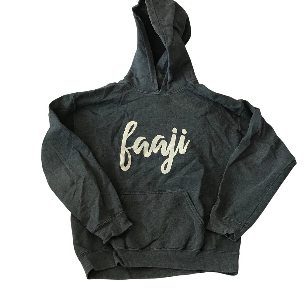 "Faaji" Gray Hoodie, Mens M
